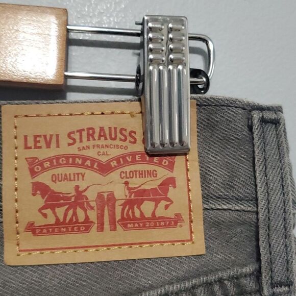 Levi’s low pro straight size 29 grey 100% cotton Nwt New $80 Msrp Retail - Picture 10 of 15